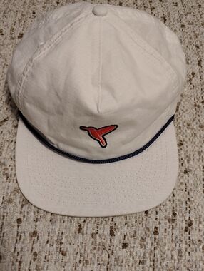 Birddogs White Cap with Orange Bird Accent